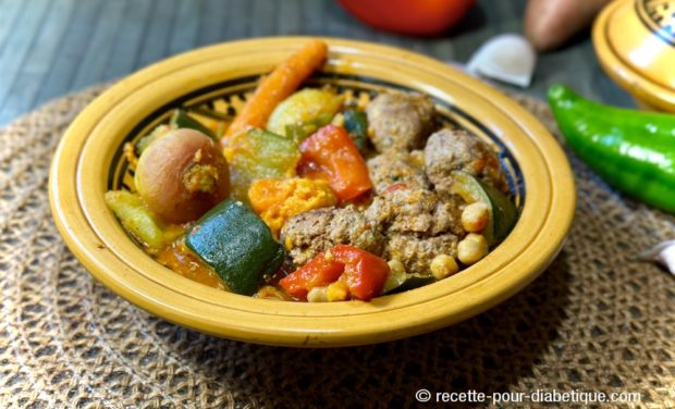 Tajine Kefta et légumes