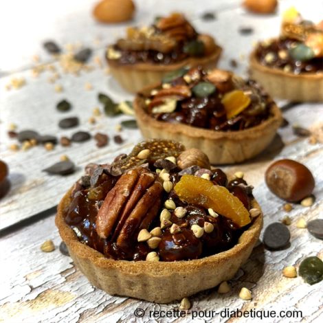Tartelettes ig Bas chocolat fruits secs (au sarrasin)