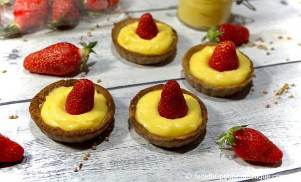 Tartelettes lemon Curd Fraises