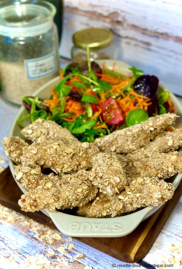 Aiguillettes de Poulet panées au son d'avoine