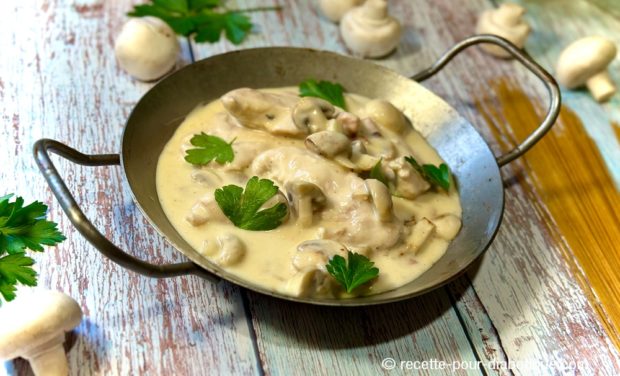 poulet crème sans lactose