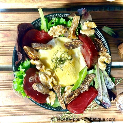 Salade au chèvre chaud et figues