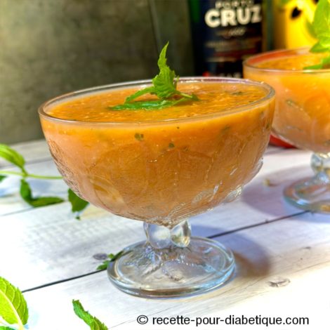Gaspacho Melon Tomate au Porto