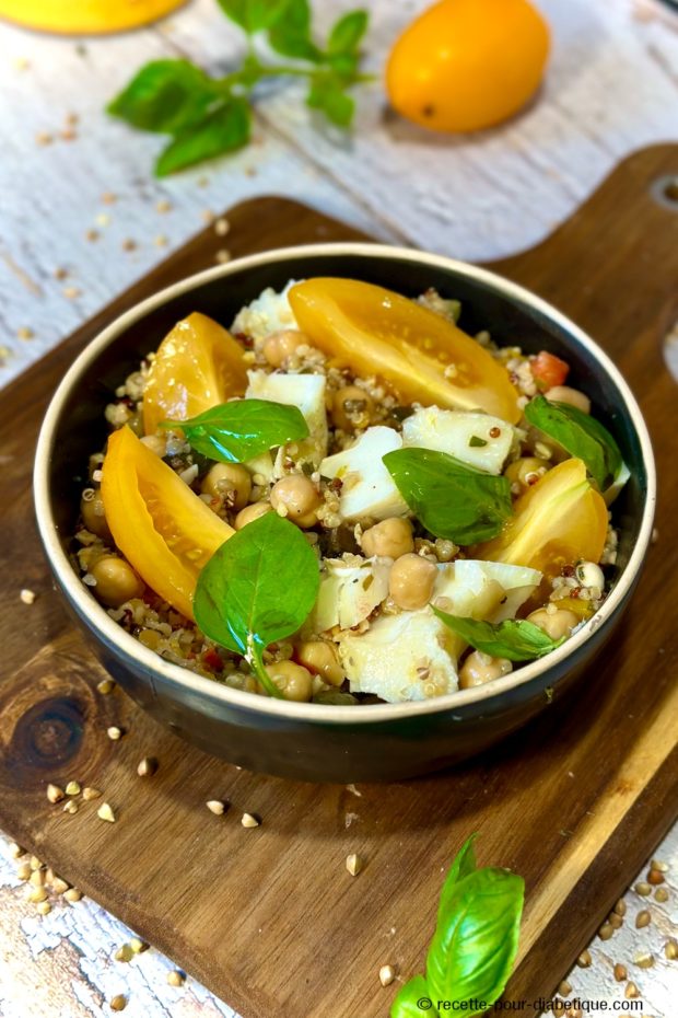 Salade de Cabillaud au Sarrasin