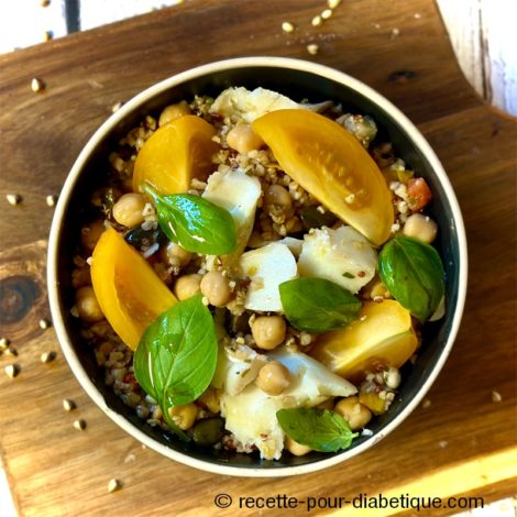 Salade de Cabillaud au Sarrasin