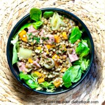 Salade de lentilles au Saucisson Lyonnais