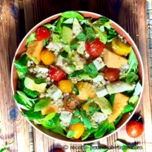 Salade de poulet aux céréales et Melon