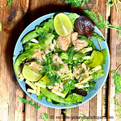 Salade de Pâtes au Saumon et verdure