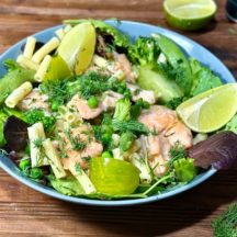 Salade de Pâtes au Saumon et verdure