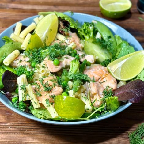 Salade de Pâtes au Saumon et verdure