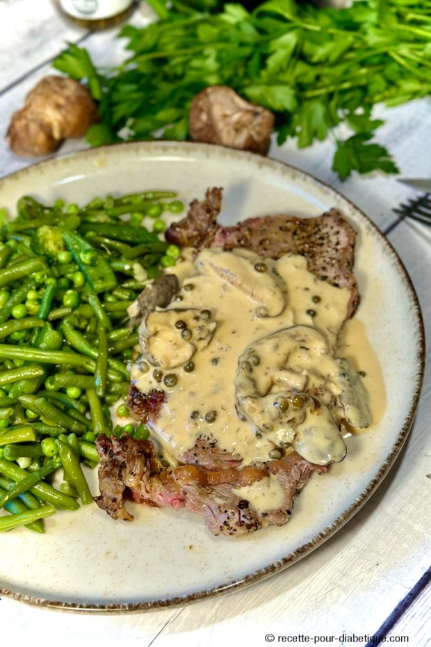 Boeuf sauce Shiitake et poivre