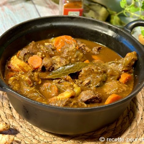 Boeuf Bourguignon au Curcuma et Paprika