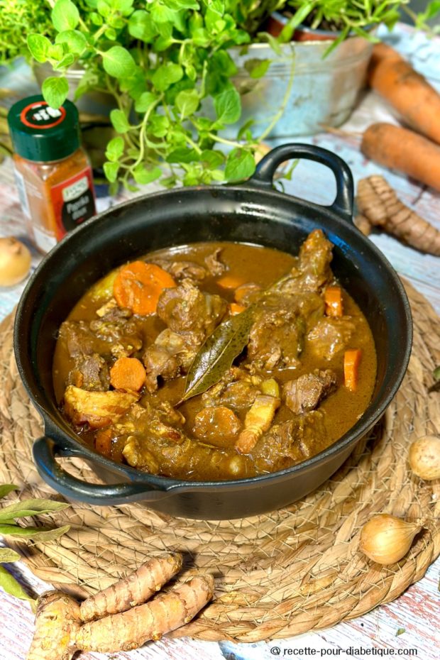 Boeuf Bourguignon au Curcuma et Paprika