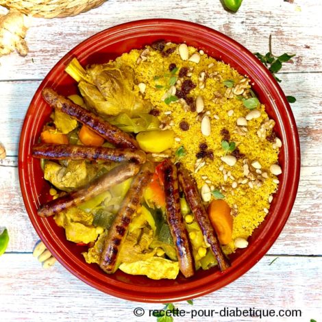 Couscous Royal IG Bas à la semoule d'orge