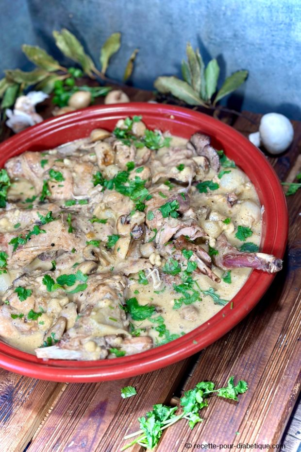 lapin moutarde coriandre