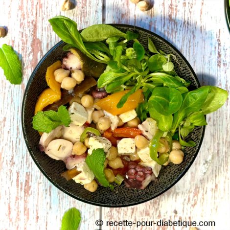 Bowl Grec au Poulpe