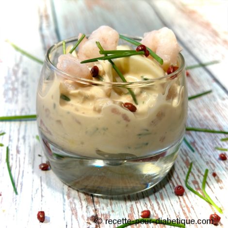 Verrines de Crevettes sauce Cocktail