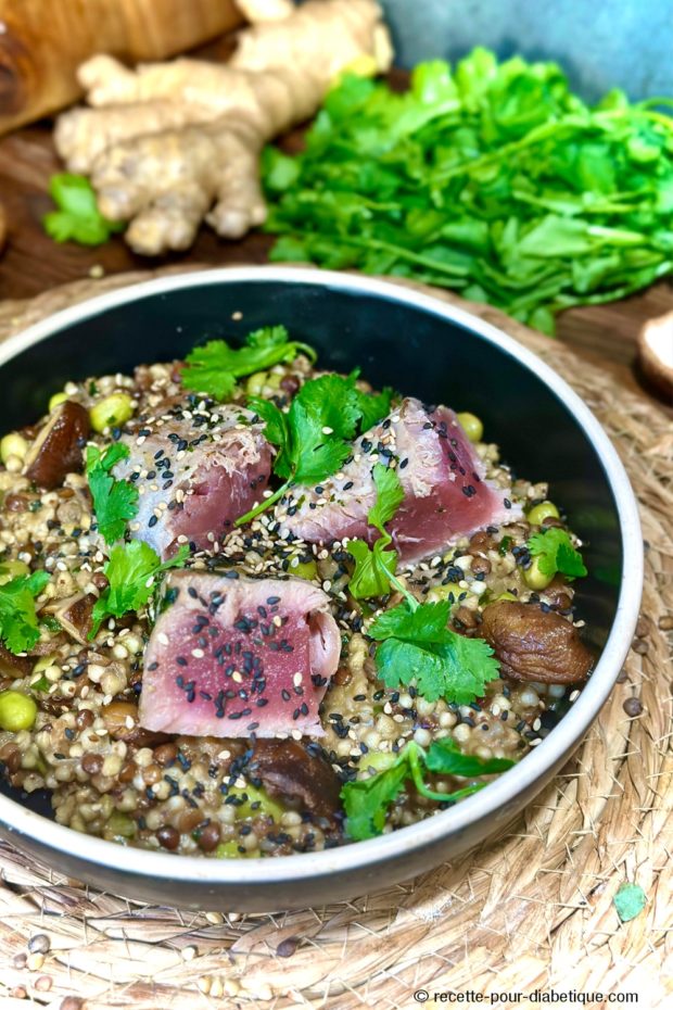 Risotto de Sarrasin et Lentilles au Thon