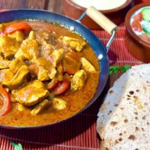 Fajitas Indiennes au Curry et Chapatis