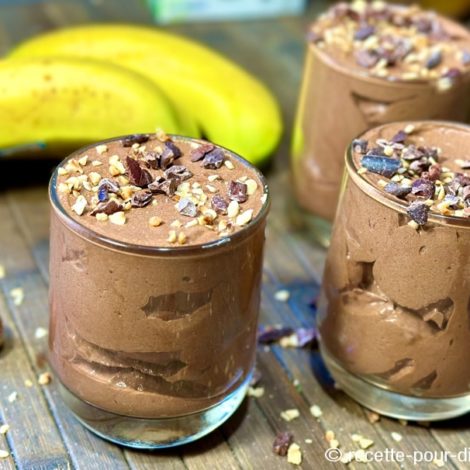 Crème au Chocolat, Banane et Avocat