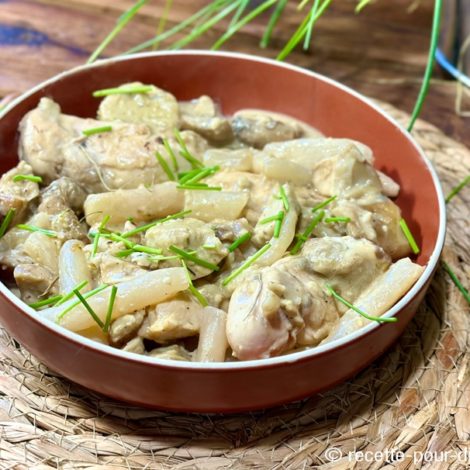 Fricassée de Poulet aux Cèpes