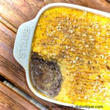 Hachis Parmentier au vin rouge