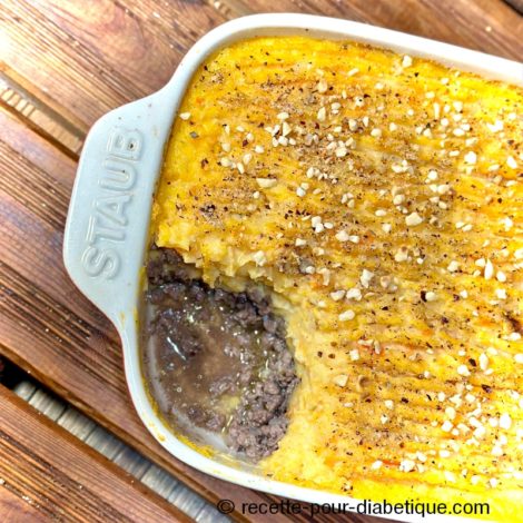 Hachis Parmentier au vin rouge