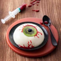 Panna Cotta Oeil ensanglanté d'Halloween