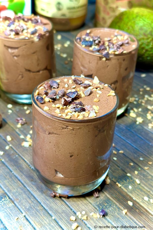 Crème au chocolat, Banane et Avocat vegan
