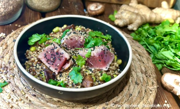 Risotto de Sarrasin et Lentilles au Thon