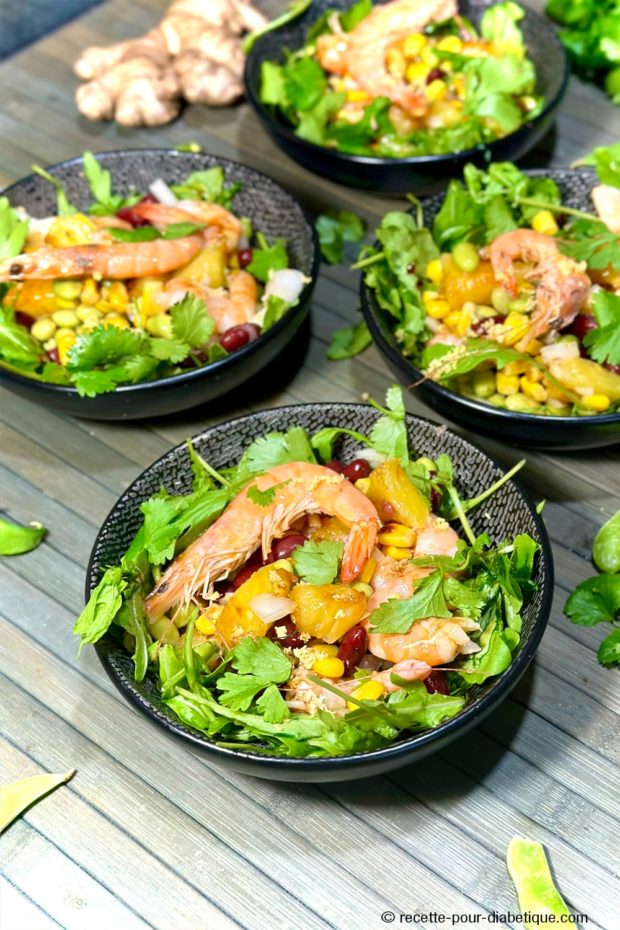 Bowl sans riz aux crevettes