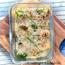 Gratin de Poisson à la Bechamel Ig Bas et aux légumes
