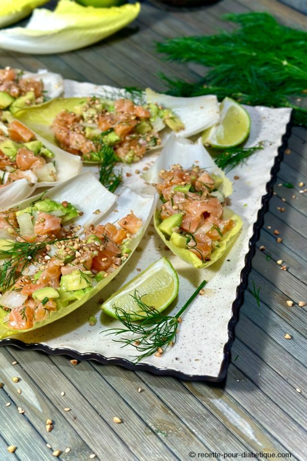 Navettes de Tartare de Saumon