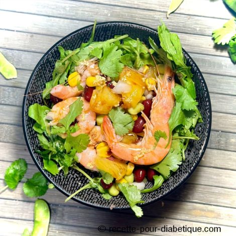 Bowl sans riz aux crevettes