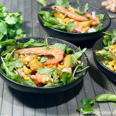 Bowl sans riz aux crevettes