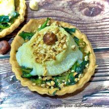 Tartelettes IG Bas aux épinards et fromage de chèvre