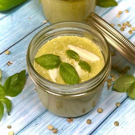 Velouté de Courgettes aux Pois cassés à l'Italienne