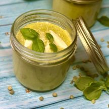 Velouté de Courgettes aux Pois cassés à l'Italienne