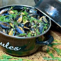 Moules marinières à l'aneth