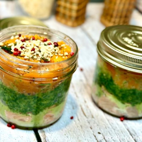 Parmentier de Saumon, Patate douce et Épinards