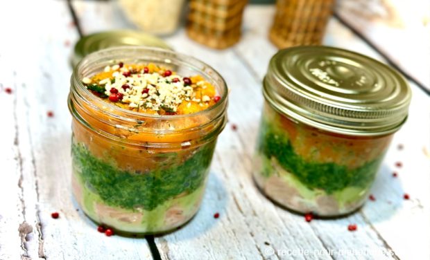 Parmentier de Saumon Patate douce et Épinards