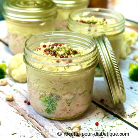 Parmentier Chou-fleur Pois chiches au Saumon (IG Bas)