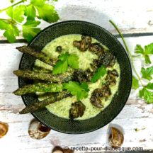Délice d'Asperges aux Escargots