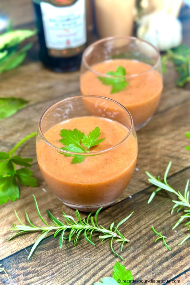 Gaspacho mariné au Bouquet garni