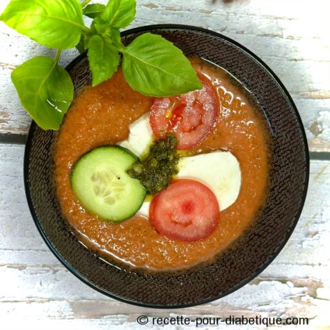 Gaspacho tomate Mozzarella