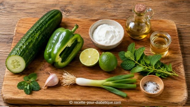 gaspacho vert concombre menthe