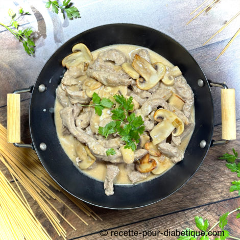 Émincé de veau Gorgonzola Mascarpone