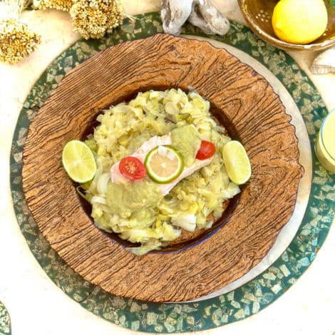 Papillotes de Saumon à la fondue de Poireaux