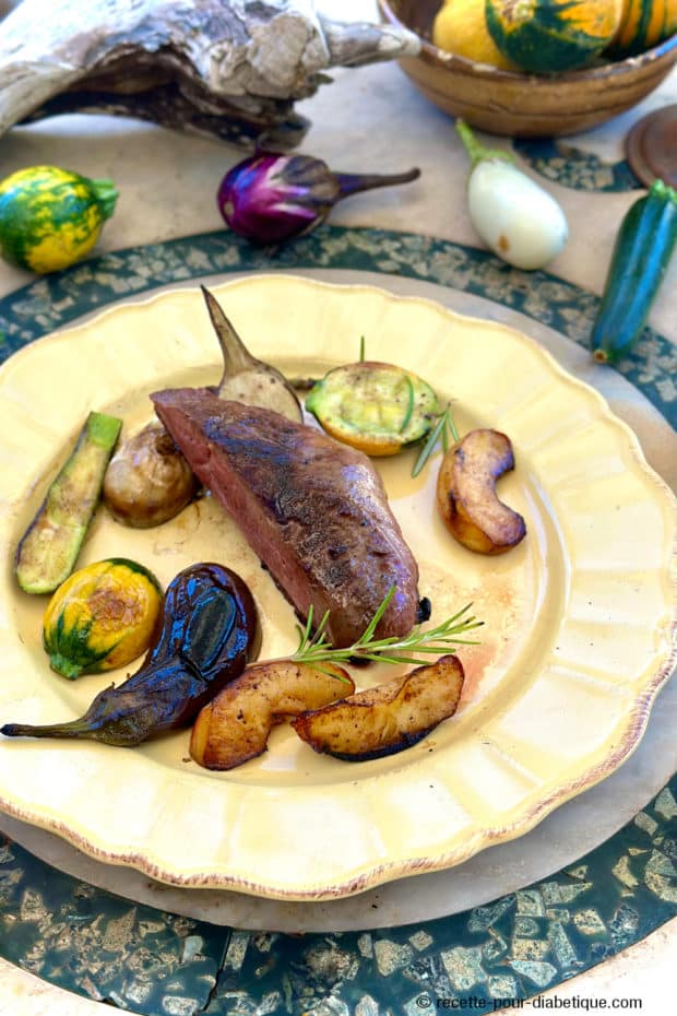 Magret de Canard Pommes Légumes