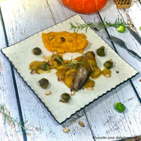 Magret aux Mangues et Poires et sa Purée IG Bas